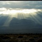 sun rays on a cloudy day