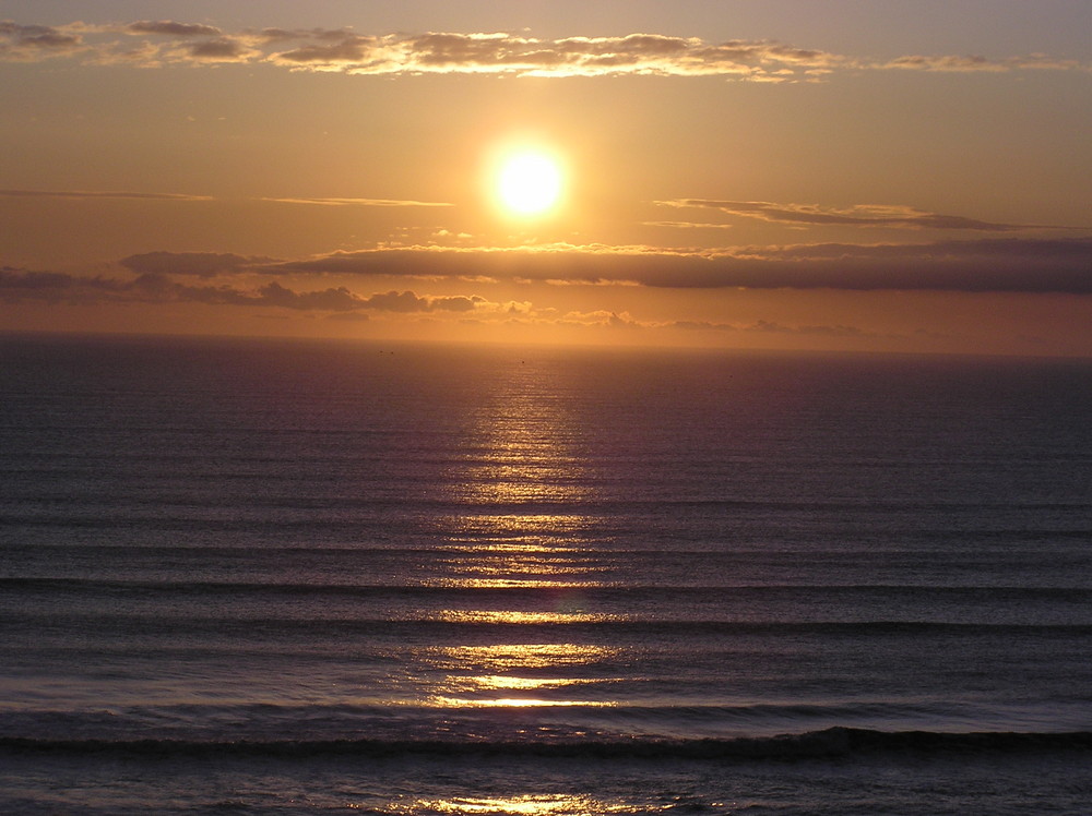 Sun rise at crimdon beach