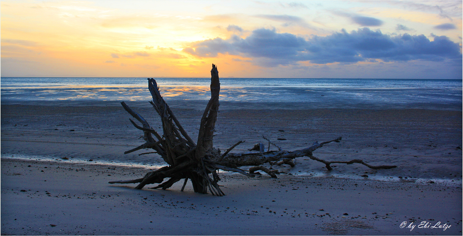 ** Sun set at Cape York and  Torrens Strait **