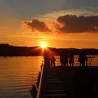 sun-set auf dem oberdeck