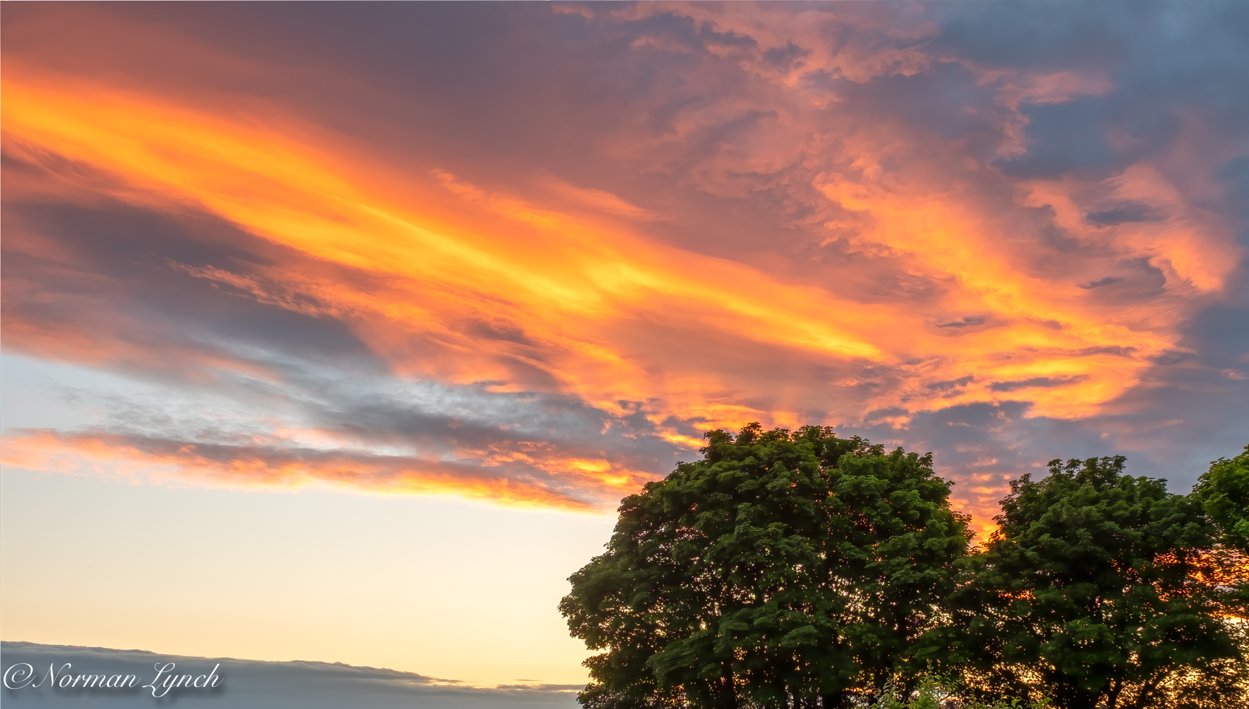 Sun set from Burnopfield Co Durham