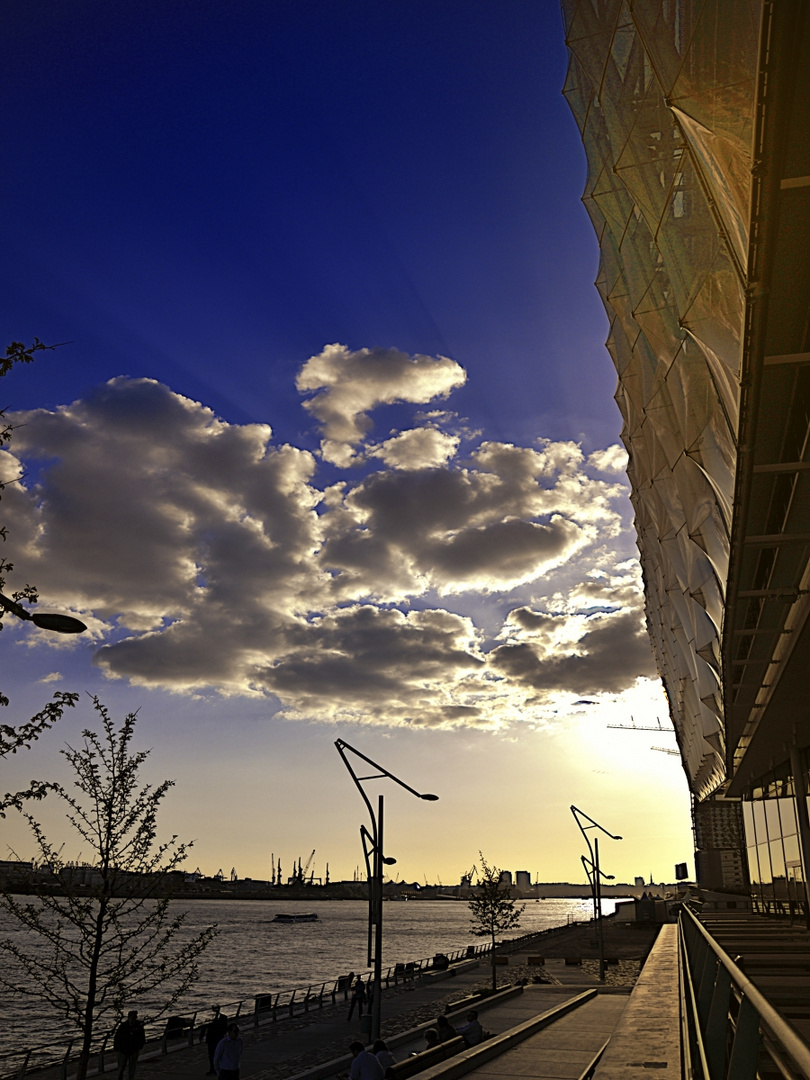 Sun Set in der Hafenbcity Hamburg