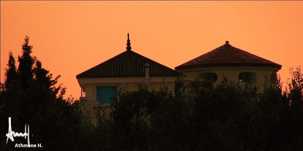 Sun set in Hammamet Tunisia