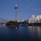 Sun sets over Düsseldorf