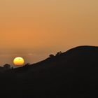 Sun setting over Wards Knob And Cheshire Plain