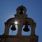 Sun through the belfry. Dubrovnik, Croatia.