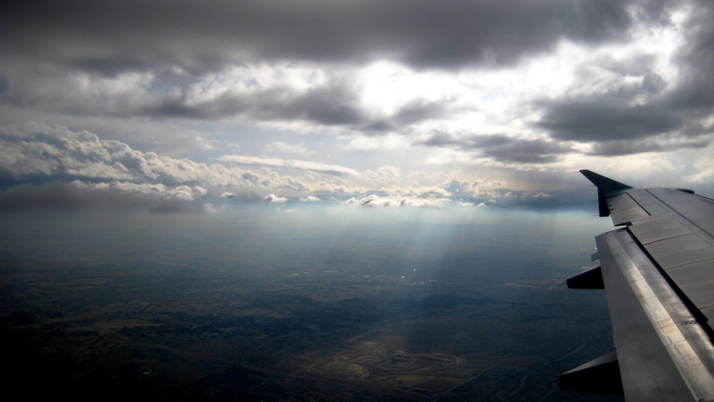 sun through the clouds