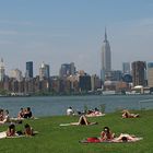 Sunbathing at the East River
