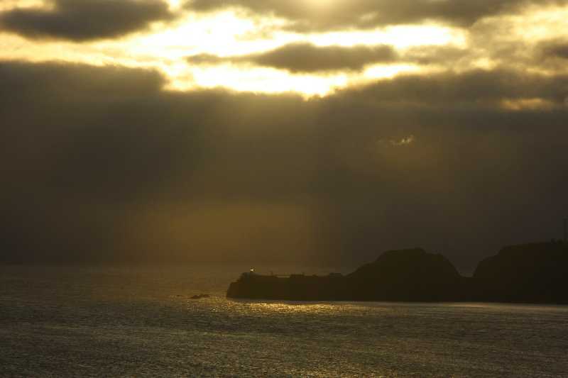 sunbeams over Pt Bonita (Bay Area)