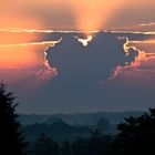 sundown after thunderstorm