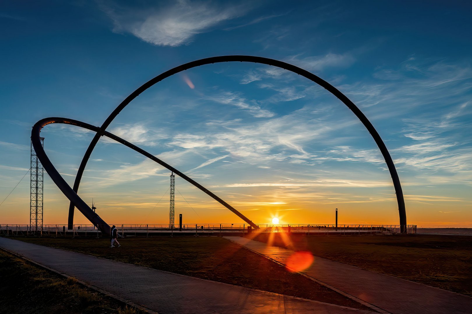 Sundown am Himmelsobservatorium auf der Halde Hohewardt