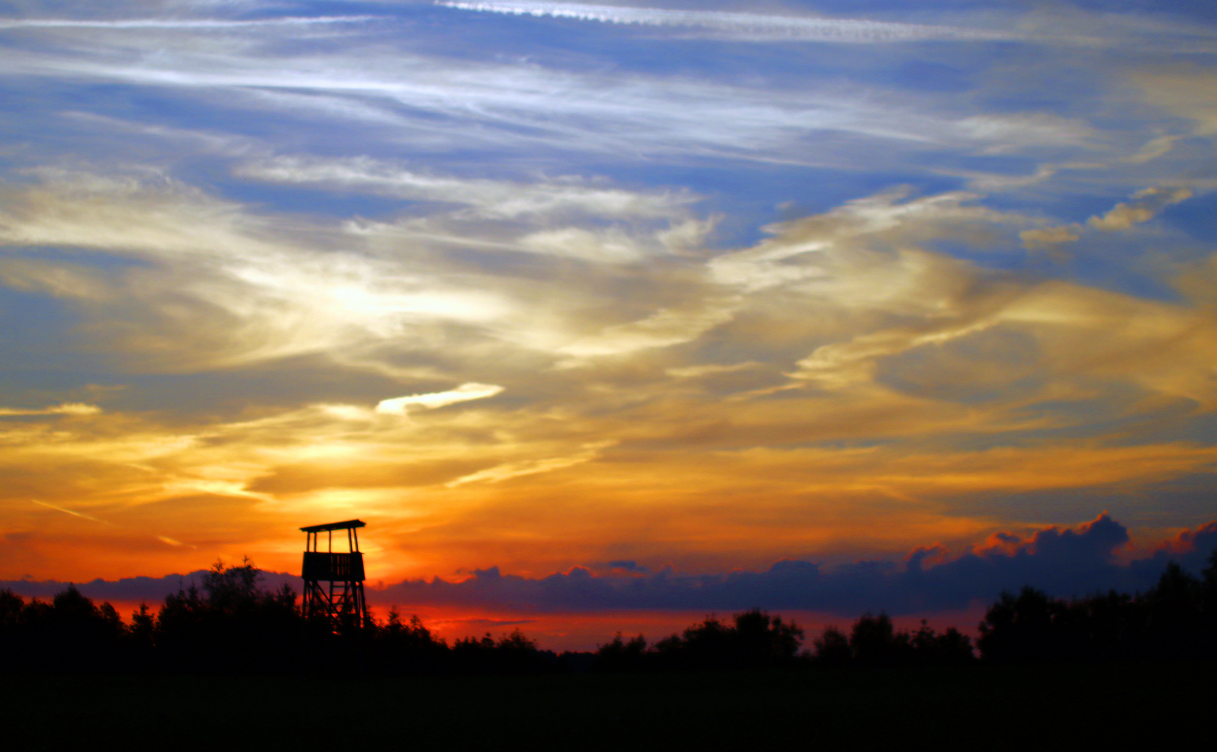 sundown am Hochsitz