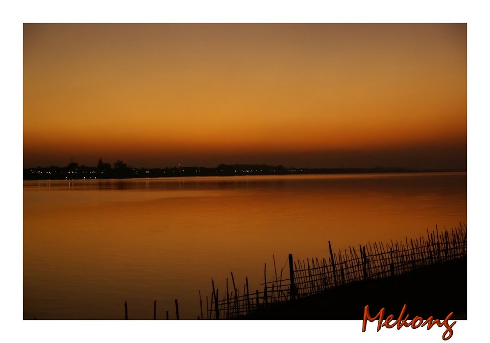 Sundown am Mekong