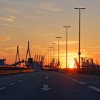 Sundown an der Köhlbrandbrücke