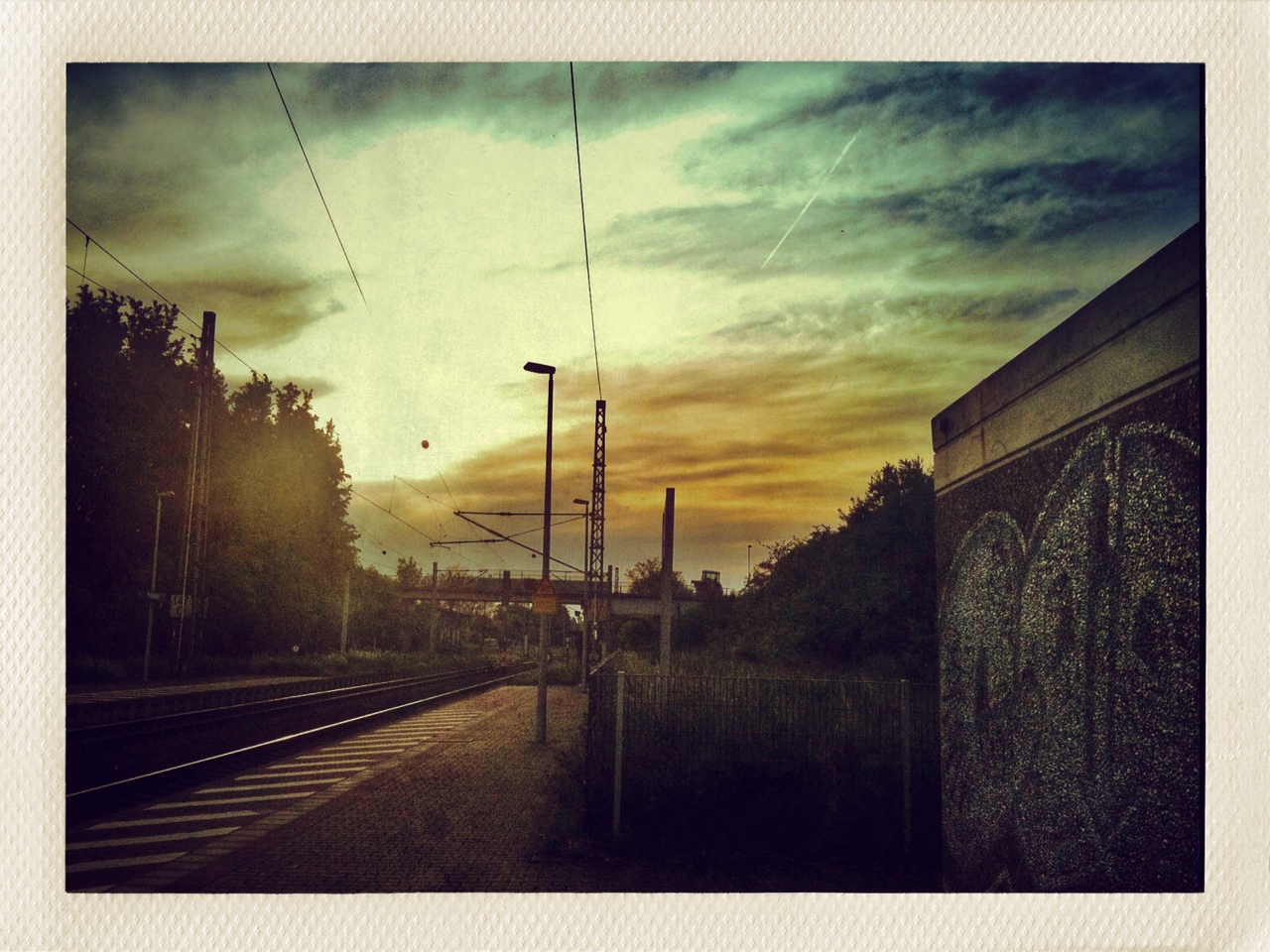 sundown at Deutsche Bahn