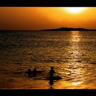 sundown at Estoril Beach