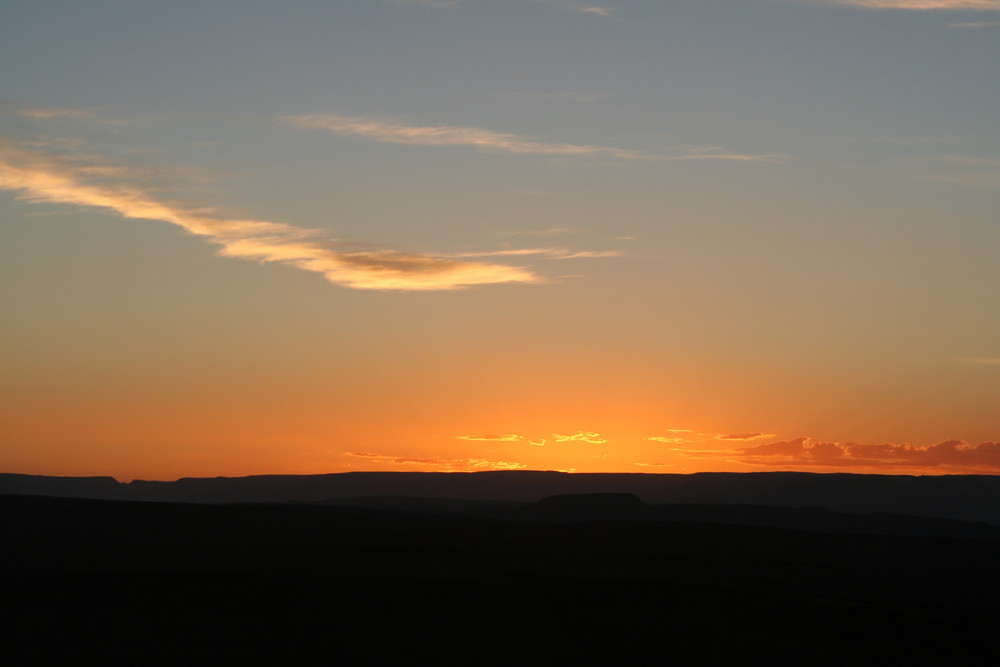 Sundown at Fish River Canyon