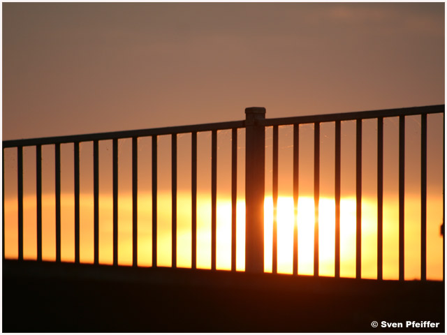 Sundown at kornwerderzand