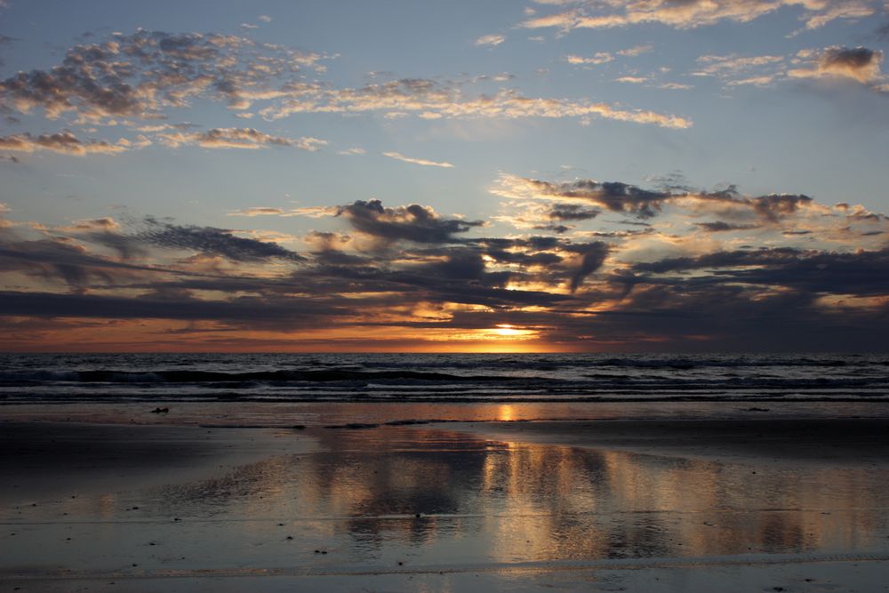 Sundown at Løkken Beach