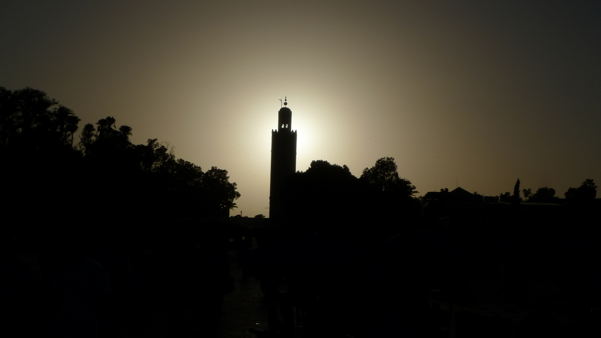 sundown at medina of Marrakech