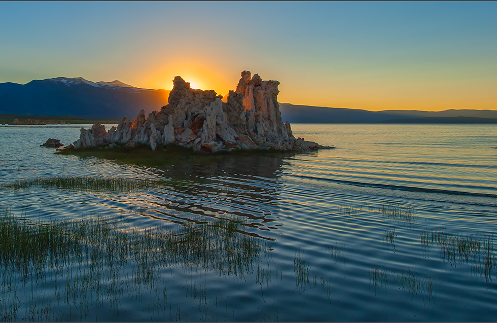 sundown at mono lake