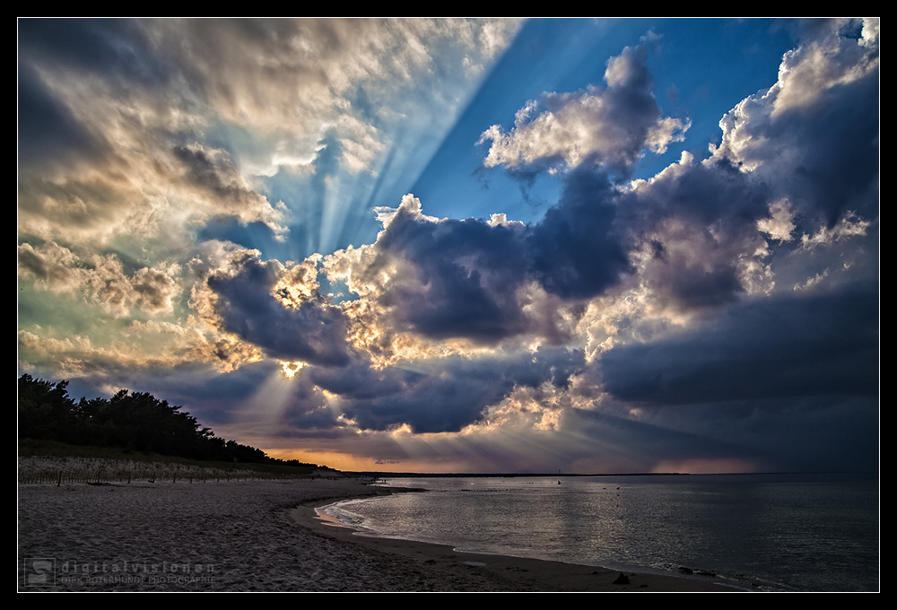 Sundown at Prerow Beach