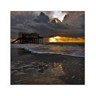 sundown at st. peter - ording