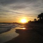 Sundown at the beach