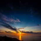 Sundown at the Island of Corsica