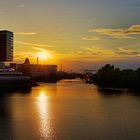 Sundown at the Media Harbor