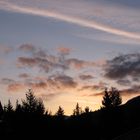 Sundown at whistler mountain