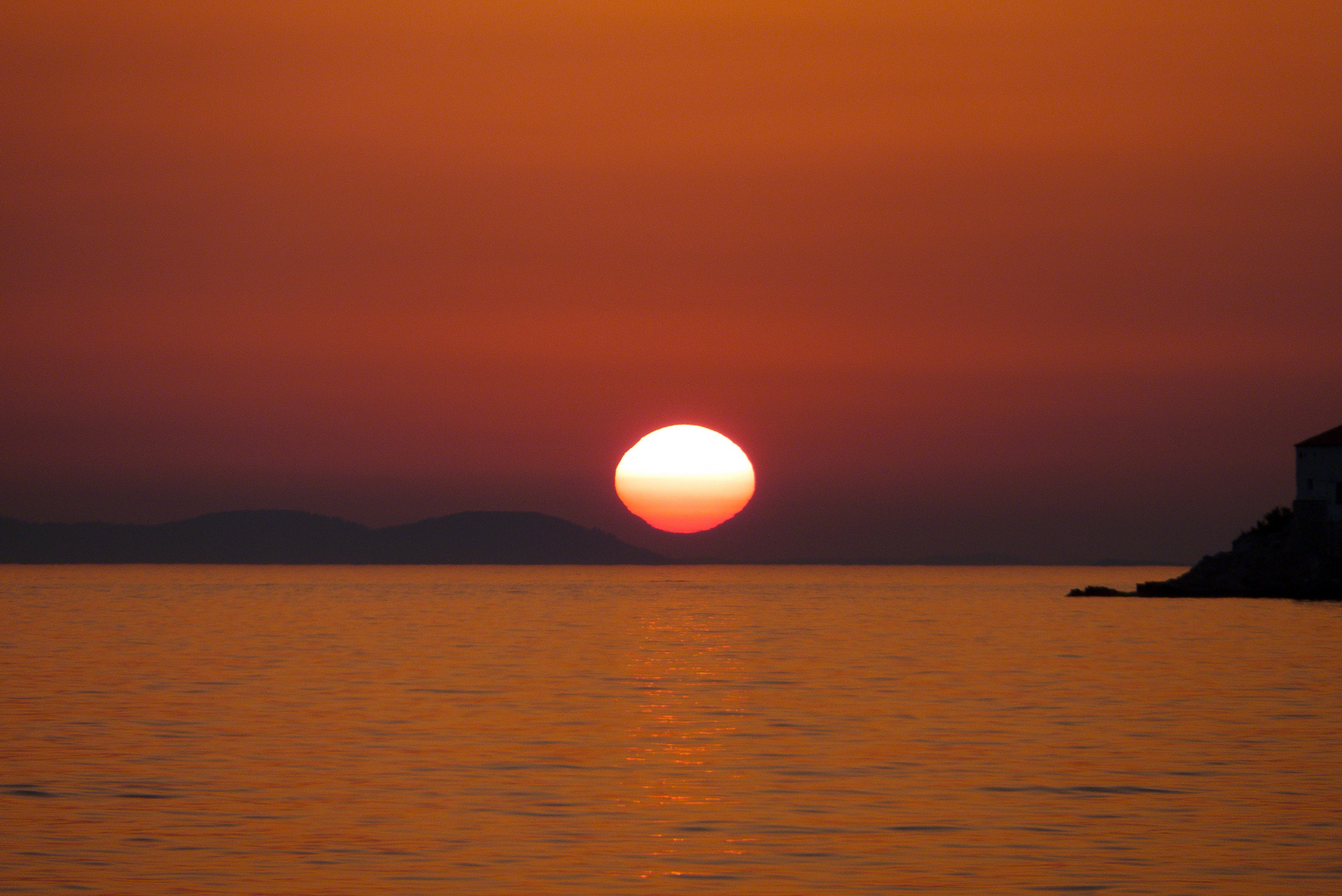 Sundown aus der Bucht von Primošten