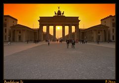 Sundown Brandenburger Tor