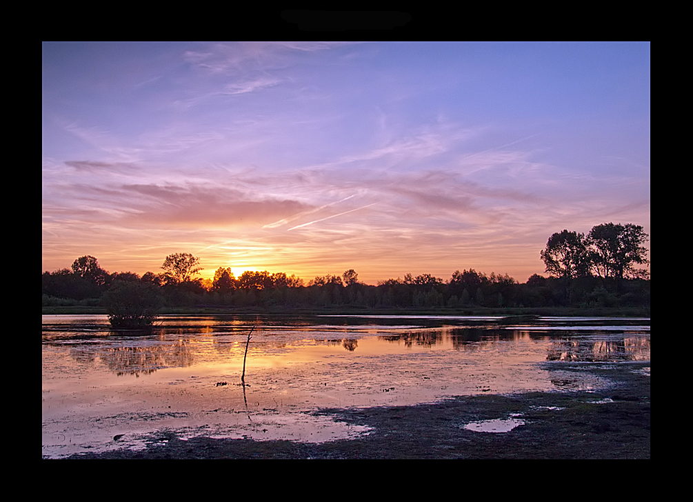 Sundown colours.