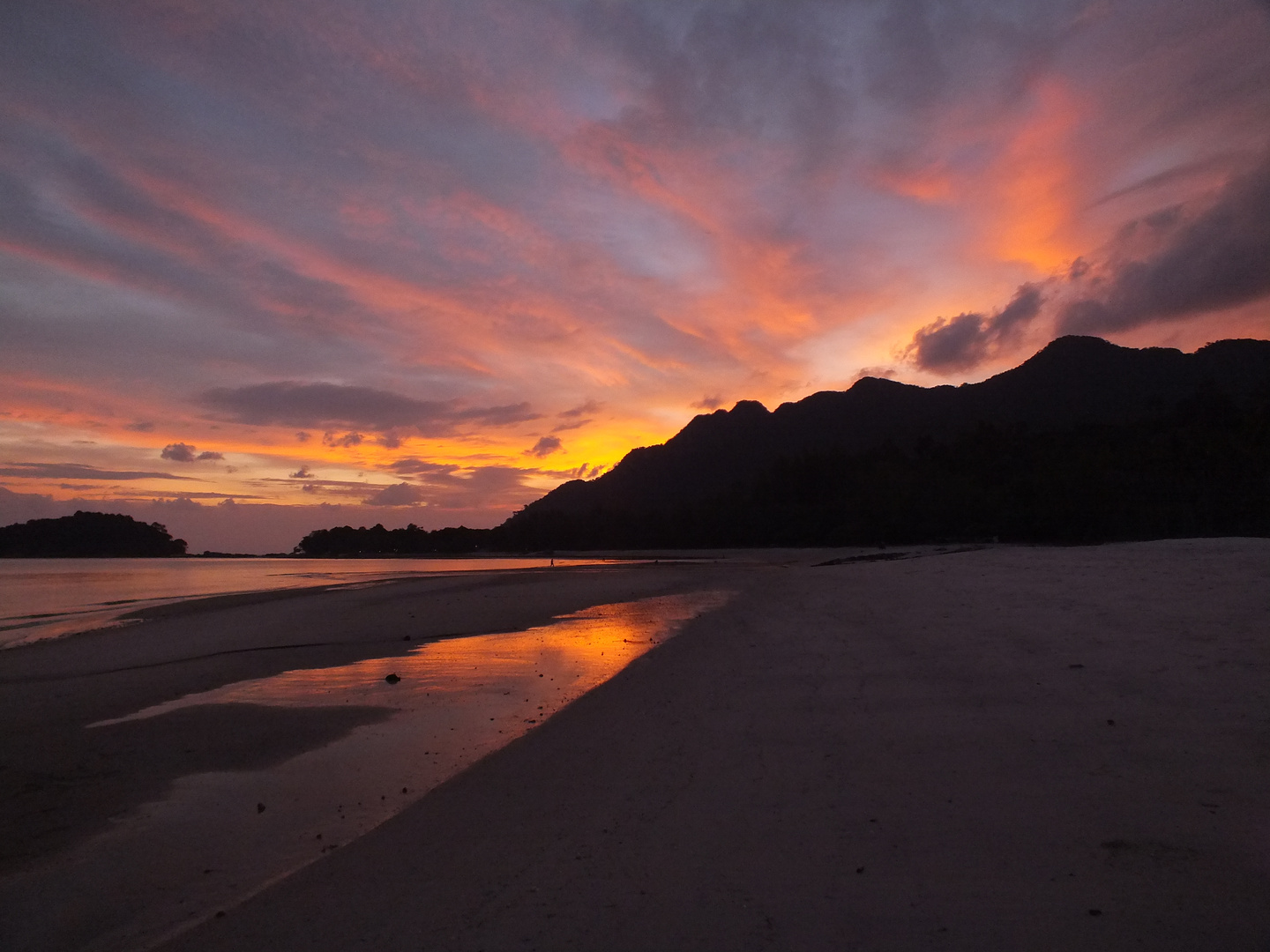 Sundown in der Burau Bay