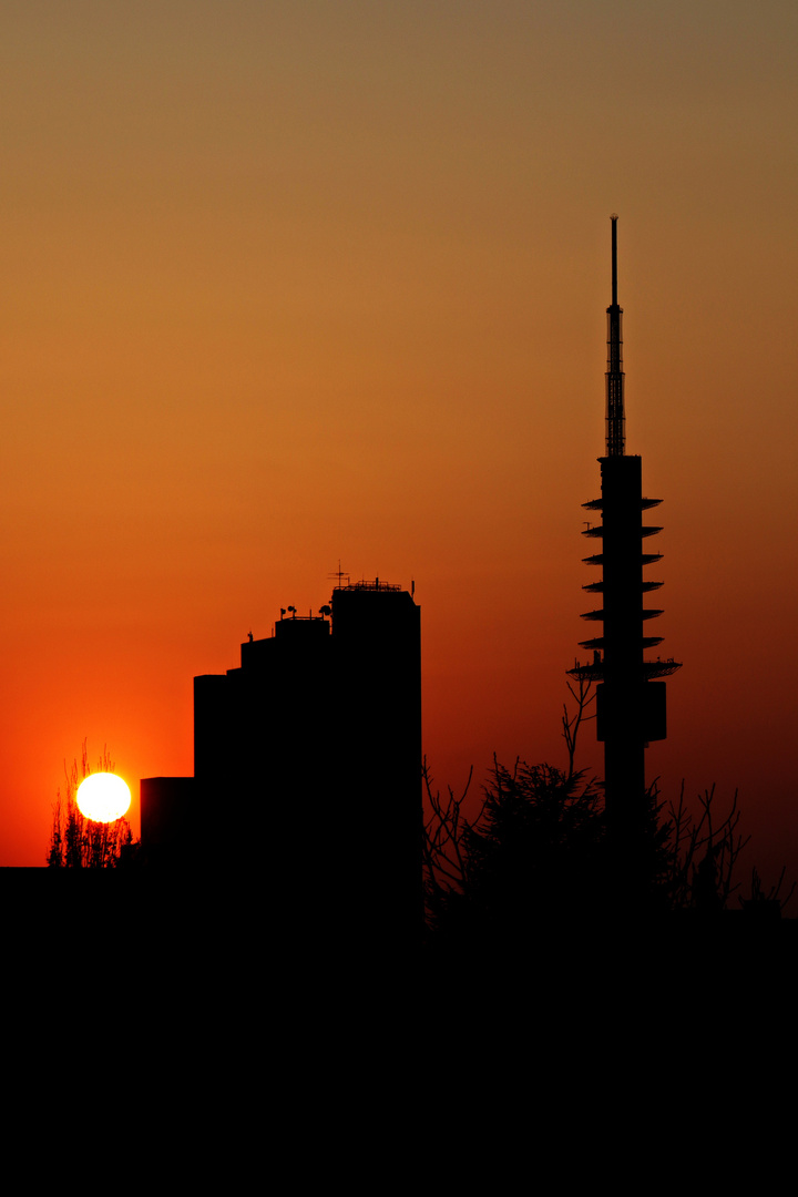 Sundown in Hannover, Germany