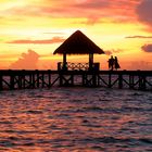 sundown in maledivien