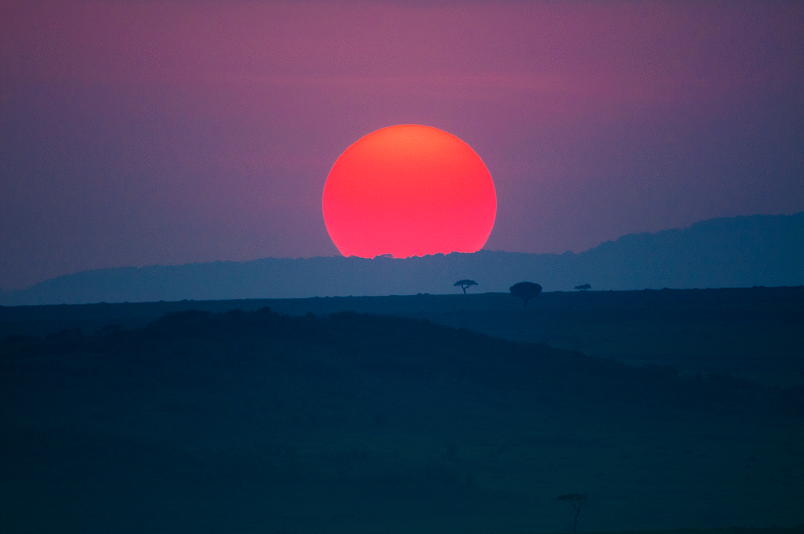 Sundown in Masai Mara