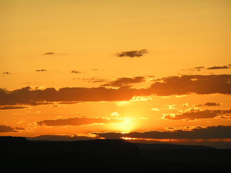 Sundown in Monument Valley