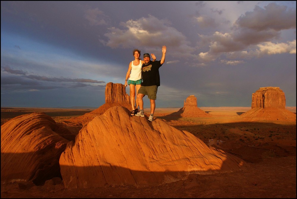 Sundown in Monument Valley