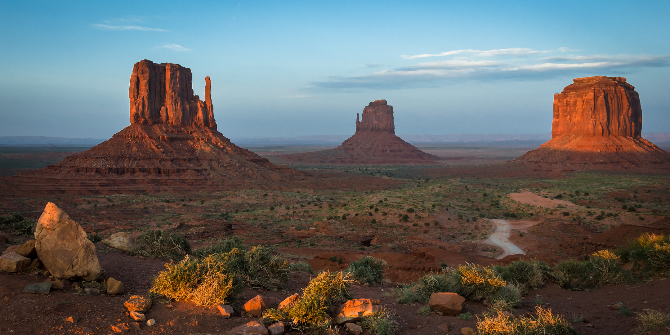 Sundown in Monument Valley