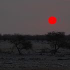 sundown in Okaukuejo