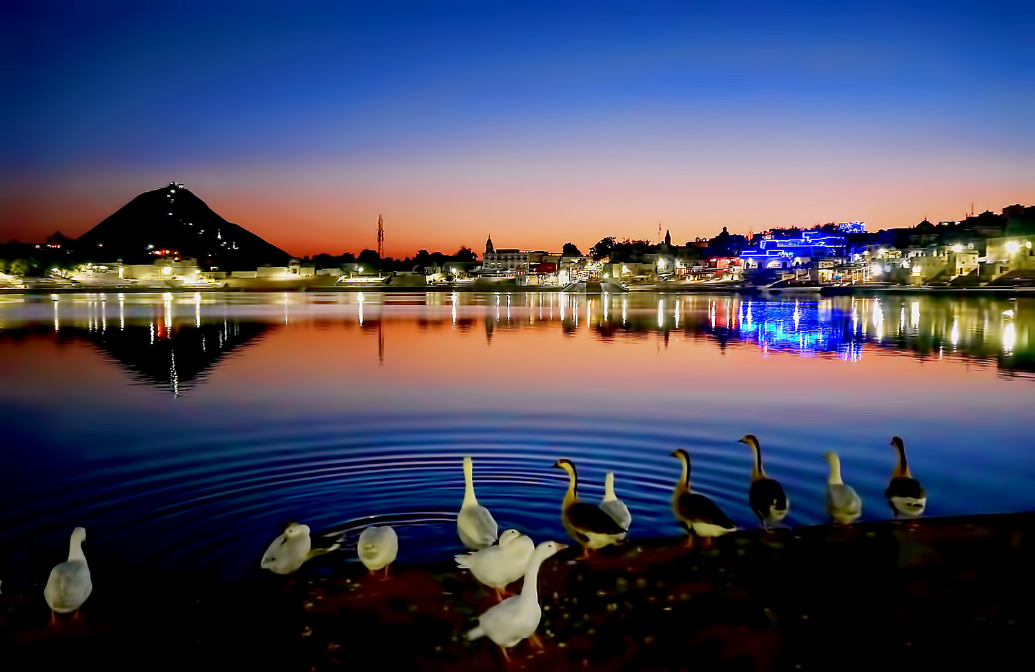 sundown in Pushkar
