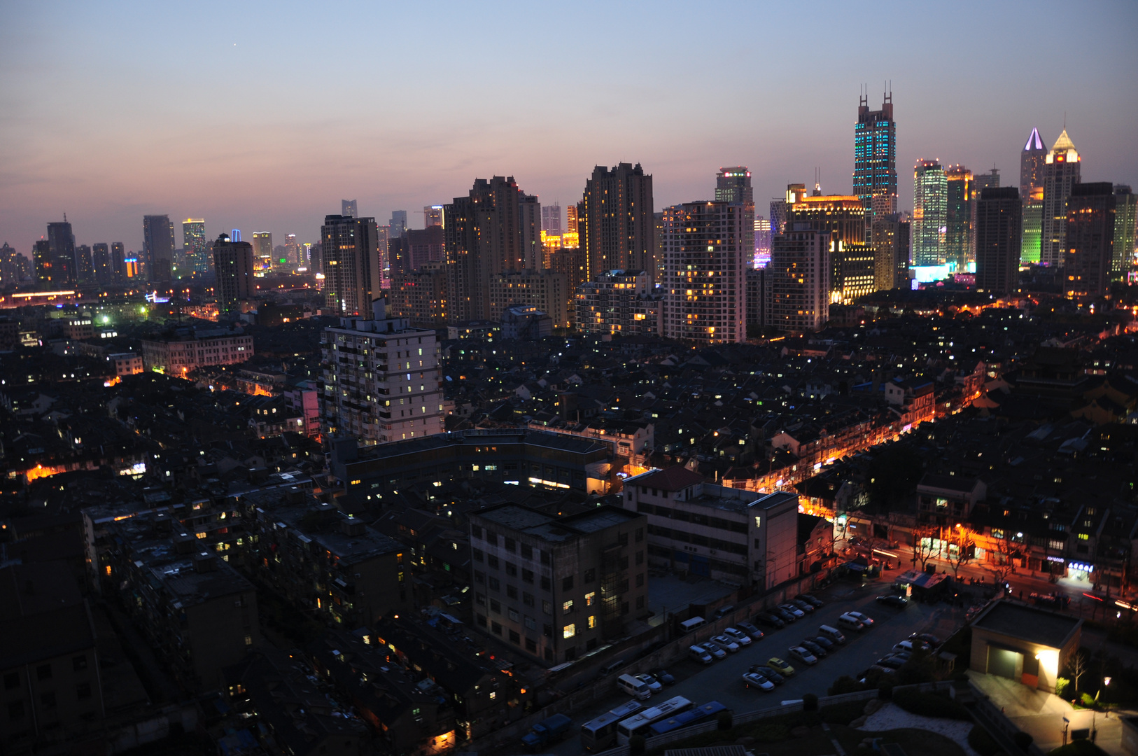 Sundown in Shanghai