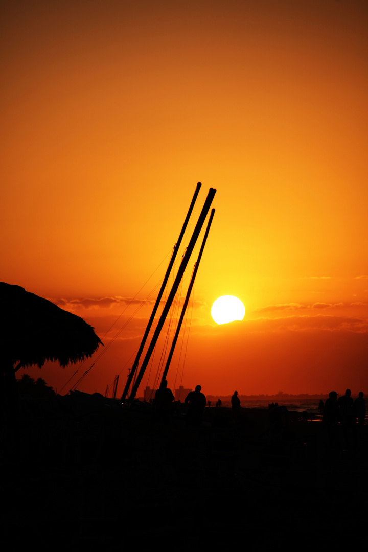 Sundown in Varadero Beach, Cuba