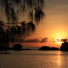 sundown on Mahé, Seychelles islands