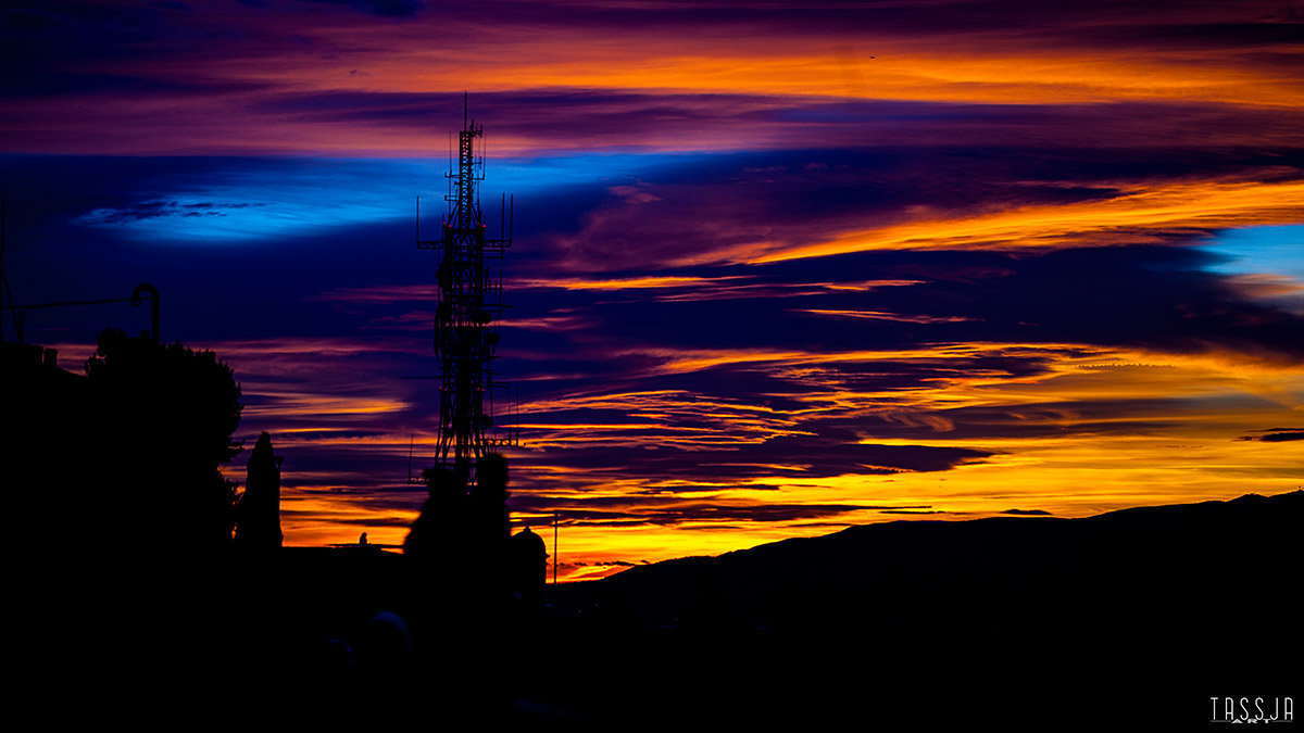 sundown on Montjuic