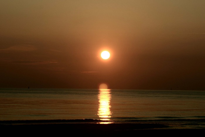 sundown on Texel Island