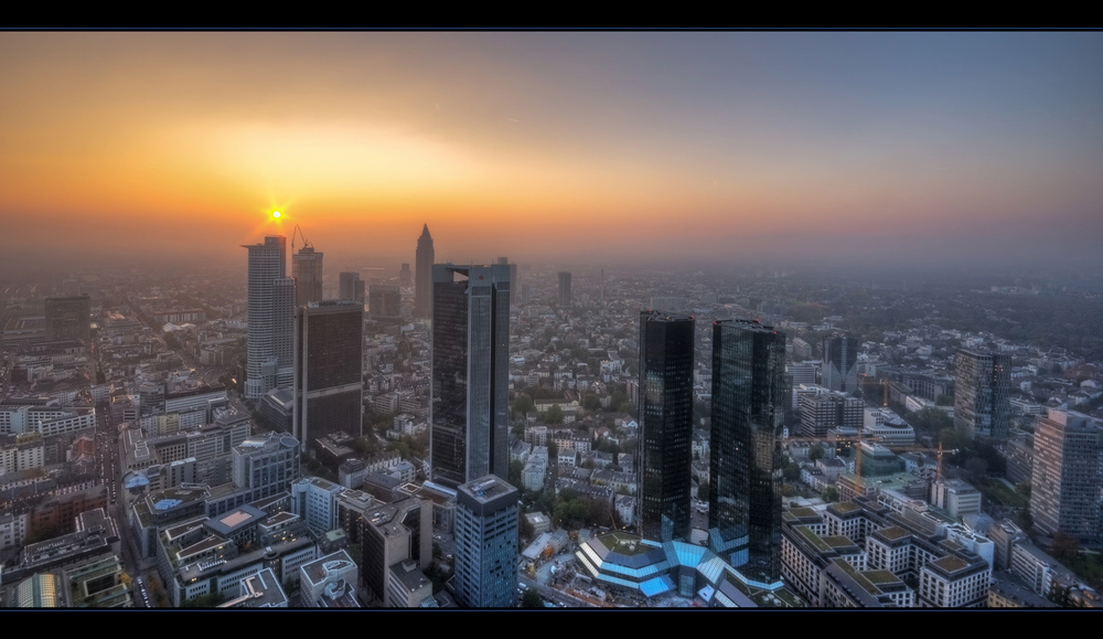 Sundown over Frankfurt