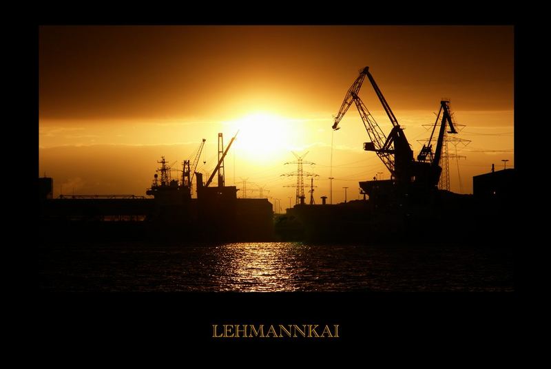 sundown over Lehmannkai